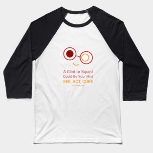 A Glint Or Squint - Red Baseball T-Shirt