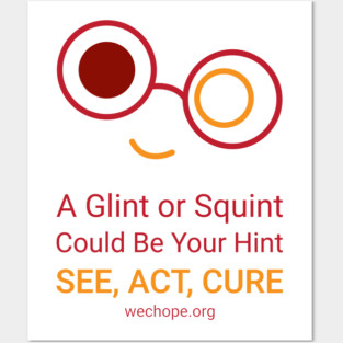 A Glint Or Squint - Red Posters and Art