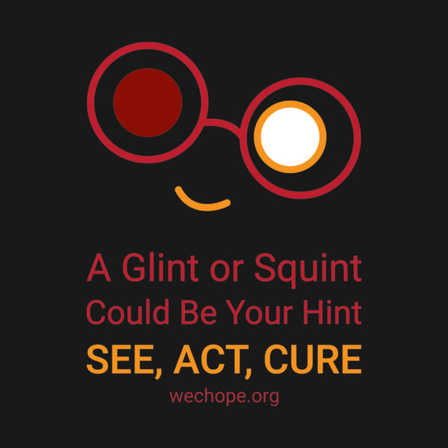 A Glint Or Squint - Red by World Eye Cancer Hope