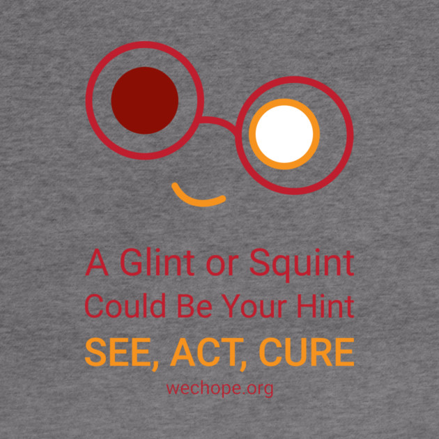 A Glint Or Squint - Red by World Eye Cancer Hope
