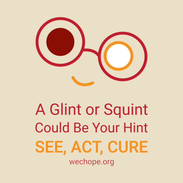 A Glint Or Squint - Red by World Eye Cancer Hope