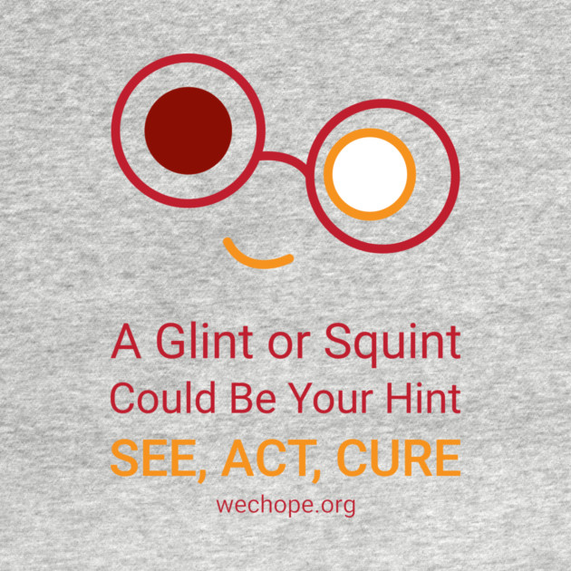 A Glint Or Squint - Red by World Eye Cancer Hope