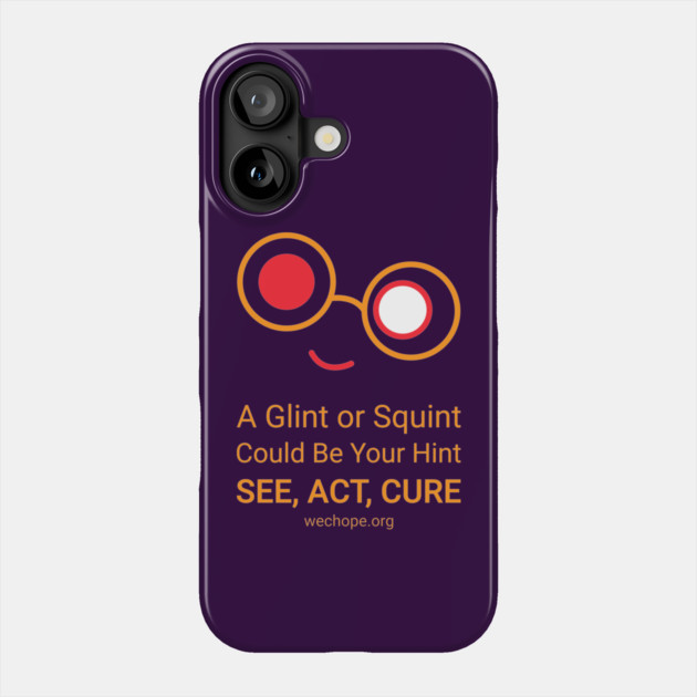 A Glint or Squint – Gold Phone Case by World Eye Cancer Hope