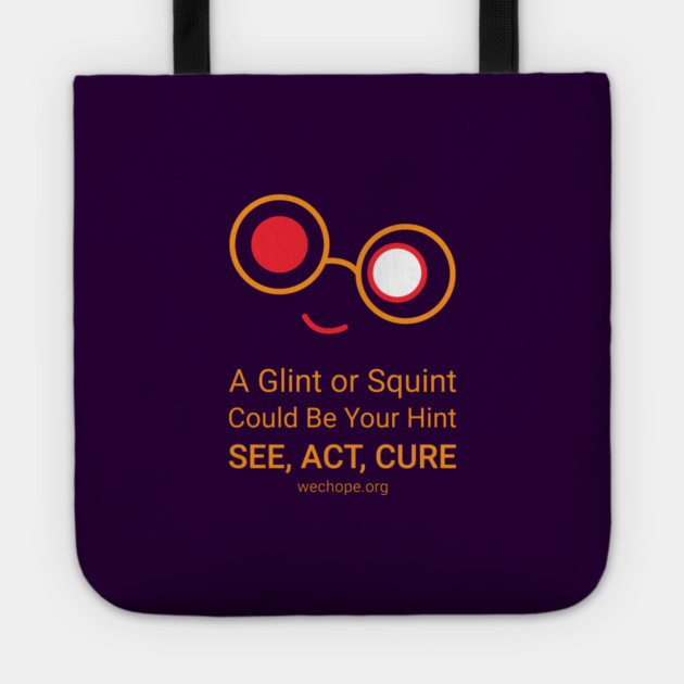A Glint or Squint – Gold Tote by World Eye Cancer Hope