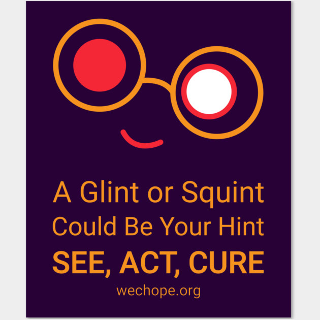 A Glint or Squint – Gold Wall Art by World Eye Cancer Hope