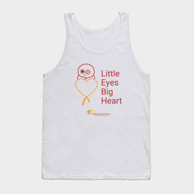 Little Eyes Big Heart - Red Tank Top by World Eye Cancer Hope