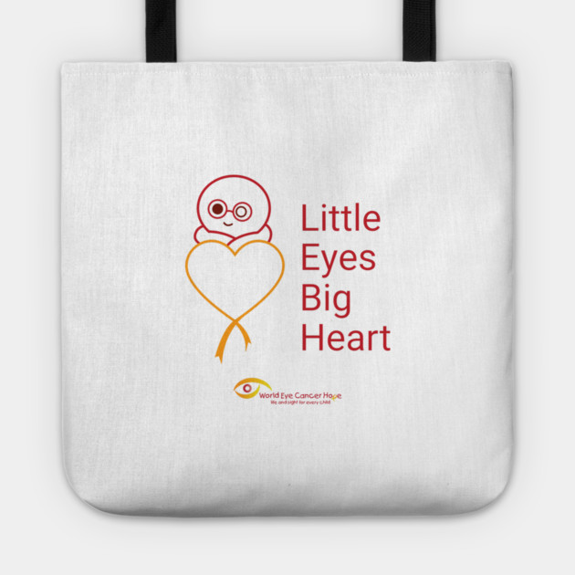 Little Eyes Big Heart - Red Tote by World Eye Cancer Hope