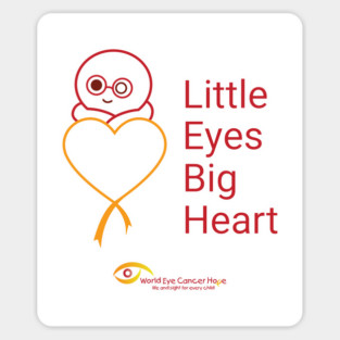 Little Eyes Big Heart - Red Sticker