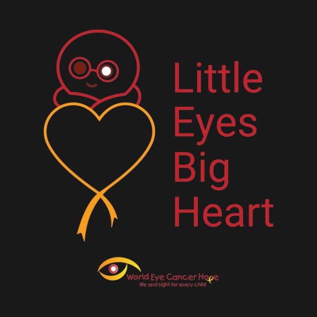 Little Eyes Big Heart - Red by World Eye Cancer Hope