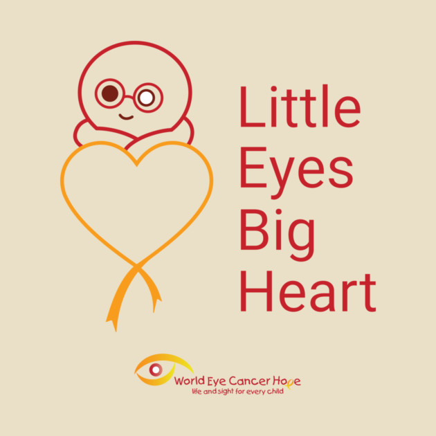 Little Eyes Big Heart - Red by World Eye Cancer Hope