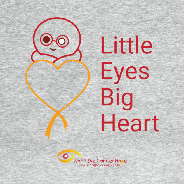 Little Eyes Big Heart - Red by World Eye Cancer Hope