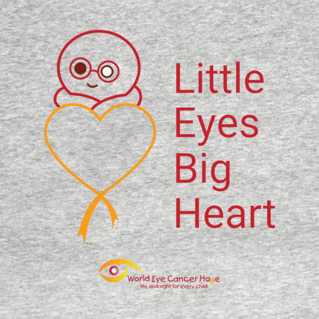 Little Eyes Big Heart - Red by World Eye Cancer Hope