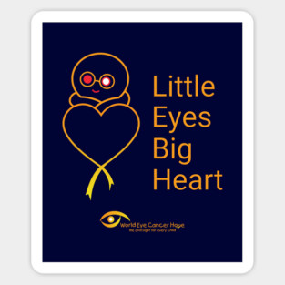 Little Eyes Big Heart – Gold Magnet