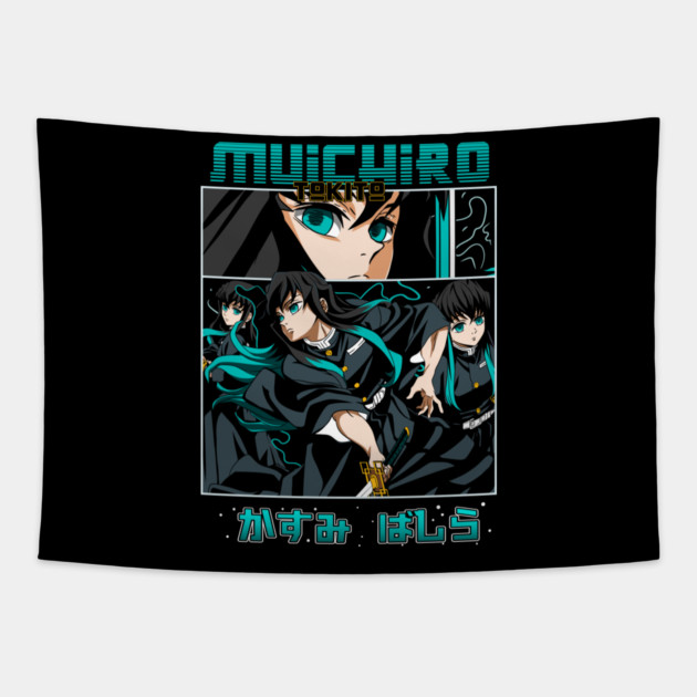 Muichiro Tokito - Kimetsu no Yaiba Tapestry by Otaku Vibes