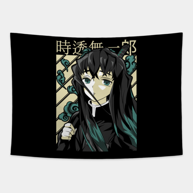 Kimetsu no Yaiba - Muichiro Tokito Tapestry by Otaku Vibes