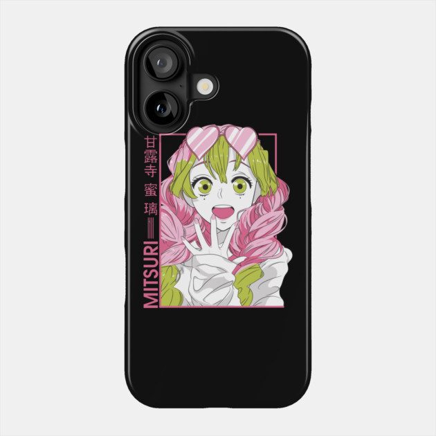 Demon Slayer Mitsuri Love Hashira Design Phone Case by Otaku Vibes