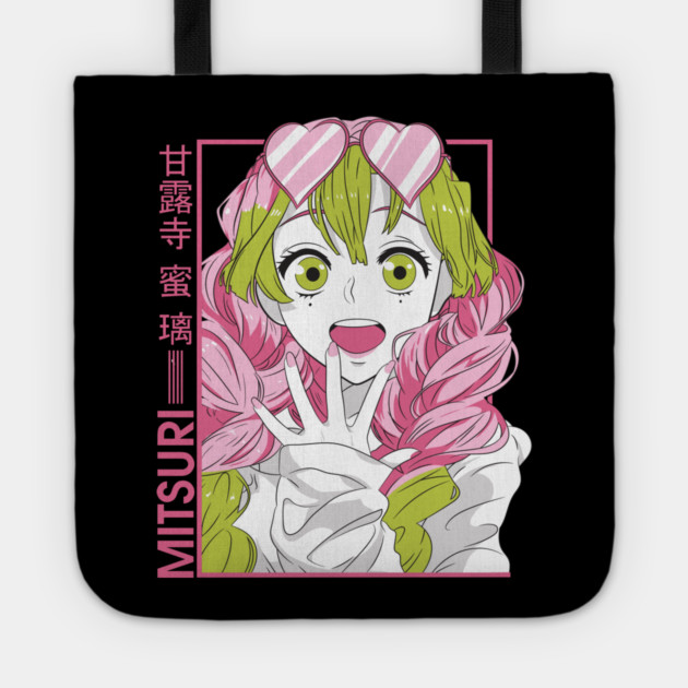 Demon Slayer Mitsuri Love Hashira Design Tote by Otaku Vibes