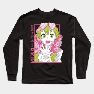 Demon Slayer Mitsuri Love Hashira Design Long Sleeve T-Shirt