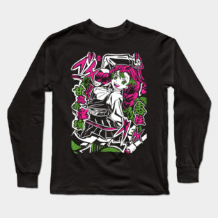 Demon Slayer Mitsuri Whip Blade Slash Long Sleeve T-Shirt