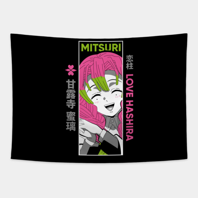 Mitsuri Kanroji | Kimetsu no Yaiba Tapestry by Otaku Vibes