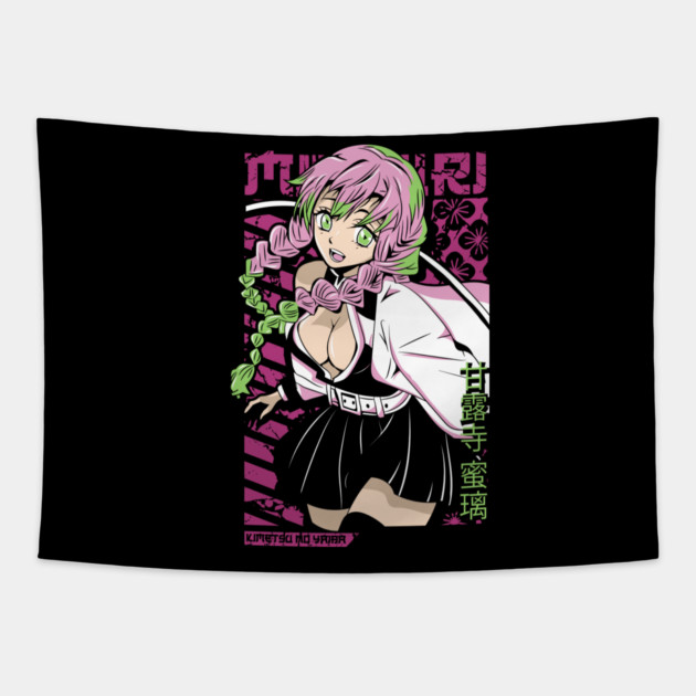 Demon Slayer: Kimetsu no Yaiba - Mitsuri Kanroji Tapestry by Otaku Vibes