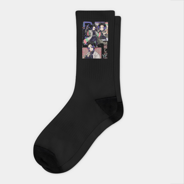 Demon Slayer Shinobu Insect Hashira Art Socks by Otaku Vibes