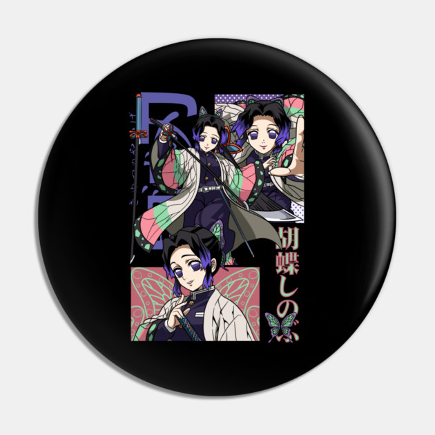 Demon Slayer Shinobu Insect Hashira Art Pin by Otaku Vibes