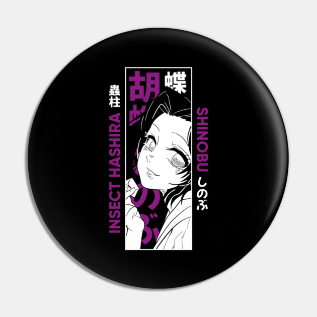 Demon Slayer Shinobu Calm and Deadly Pin by Otaku Vibes