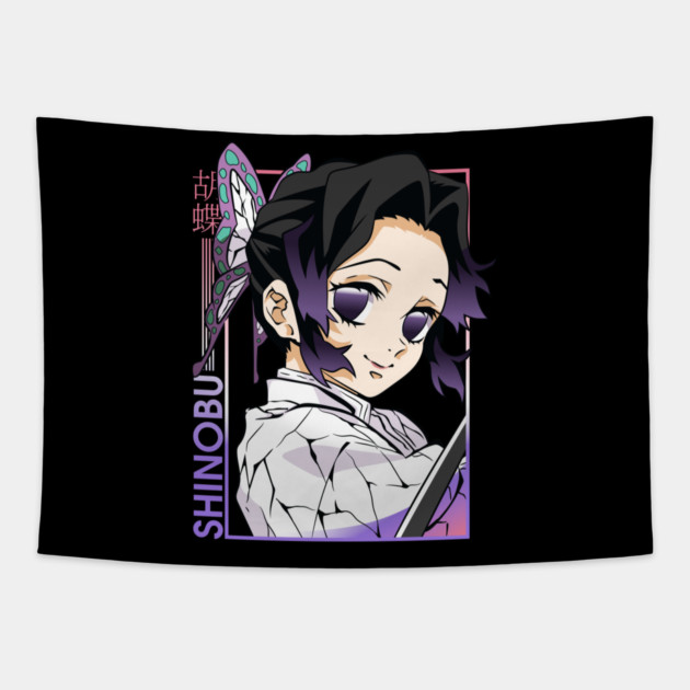 Shinobu Kocho | Kimetsu no Yaiba Tapestry by Otaku Vibes