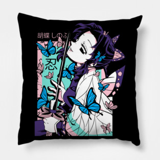 Demon Slayer Shinobu Butterfly Blade Pose Pillow