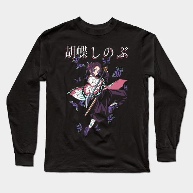 Shinobu - Demon Slayer: Kimetsu no Yaiba Long Sleeve T-Shirt by Otaku Vibes
