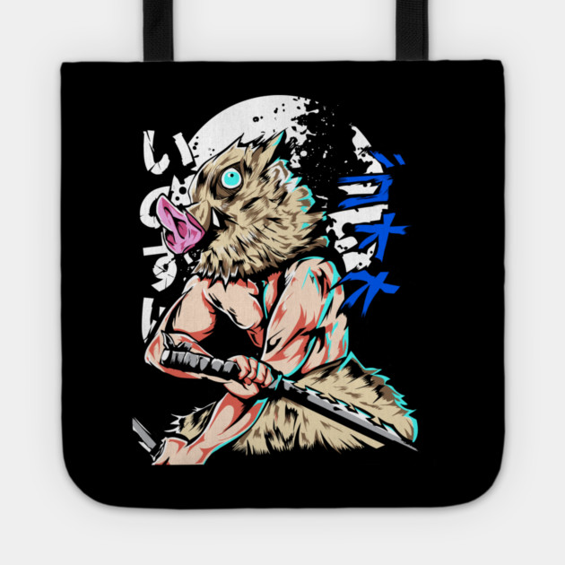 Inosuke - Demon Slayer: Kimetsu no Yaiba Tote by Otaku Vibes