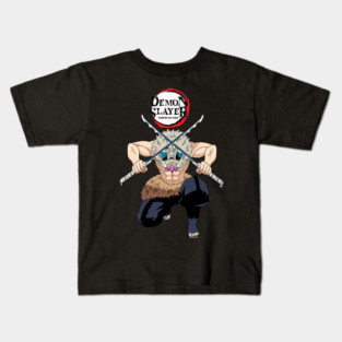 Demon Slayer - Inosuke in Action Kids T-Shirt