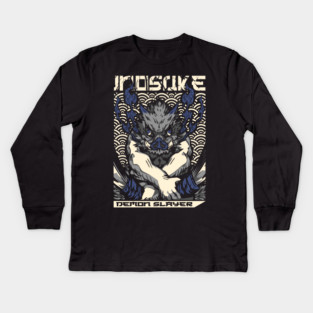 Demon Slayer Inosuke Raging Beast Form Kids Long Sleeve T-Shirt