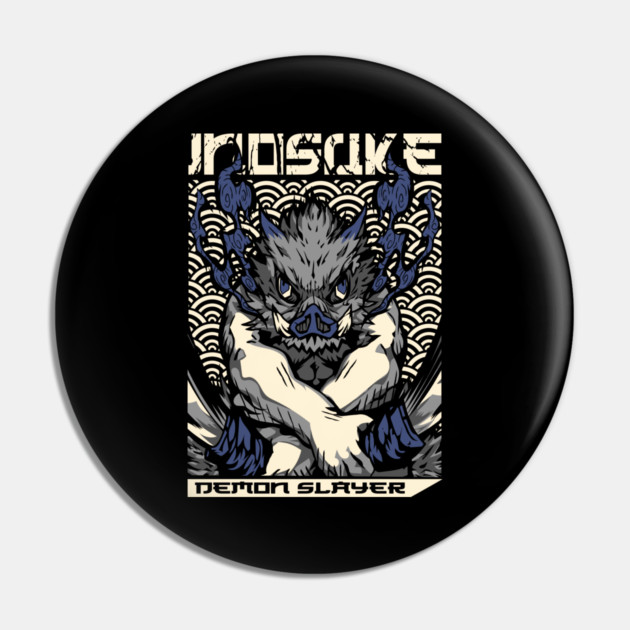 Demon Slayer Inosuke Raging Beast Form Pin by Otaku Vibes