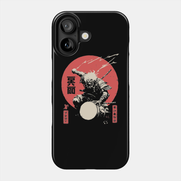 Raijin God of Thunder Vintage Japanese Mythology Phone Case by TuncGK
