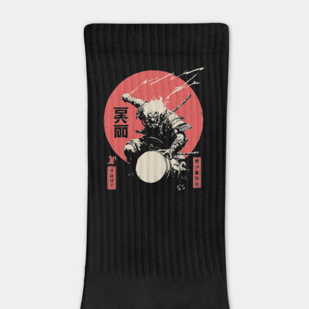 Raijin God of Thunder Vintage Japanese Mythology by TuncGK