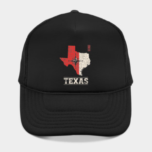 Vintage Texas State Map Lone Star Pride Art Hat