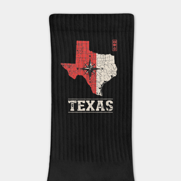 Vintage Texas State Map Lone Star Pride Art by TuncGK