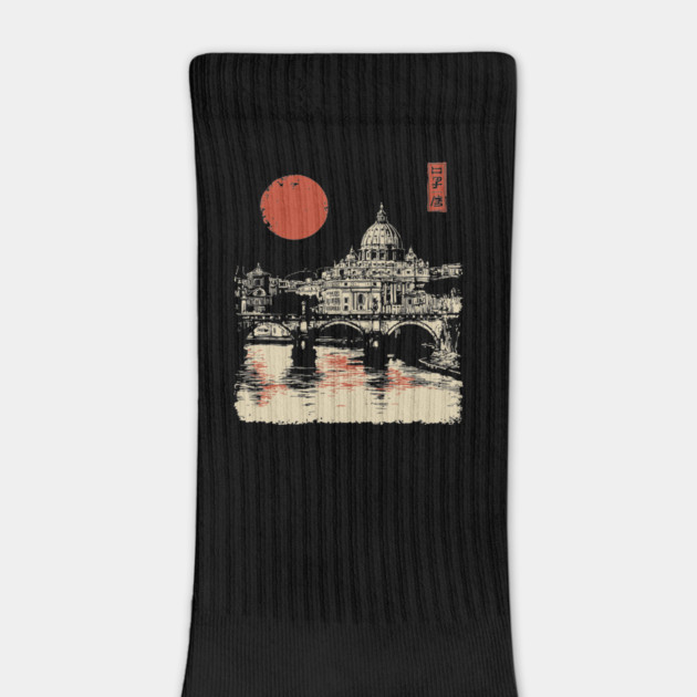 St. Peter's Basilica Reflection Vintage Rome Art by TuncGK