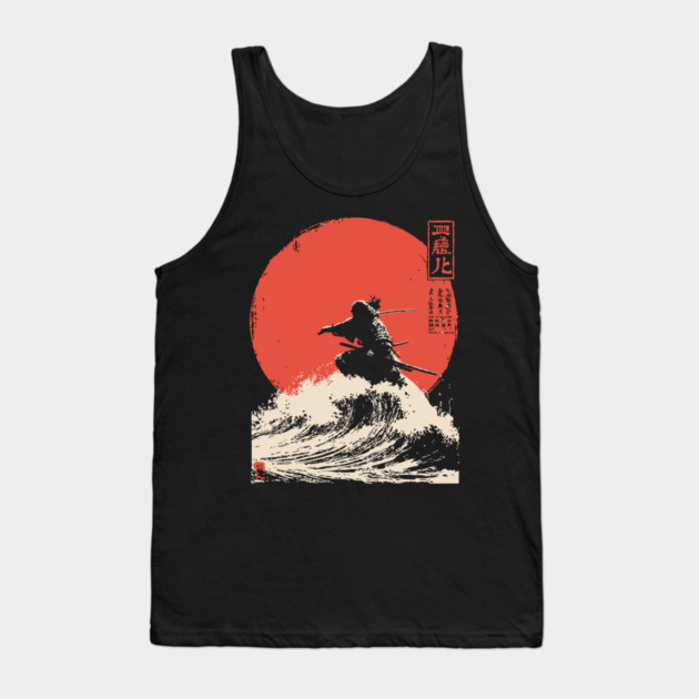 Susanoo God of the Sea and Storms Ukiyo-e Tank Top by TuncGK