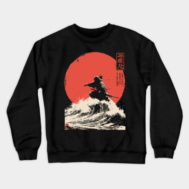 Susanoo God of the Sea and Storms Ukiyo-e Crewneck Sweatshirt by TuncGK