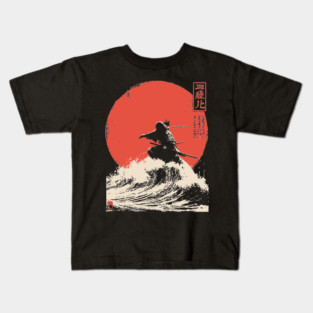 Susanoo God of the Sea and Storms Ukiyo-e Kids T-Shirt