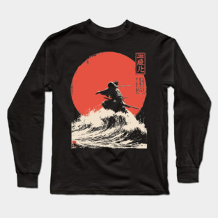 Susanoo God of the Sea and Storms Ukiyo-e Long Sleeve T-Shirt