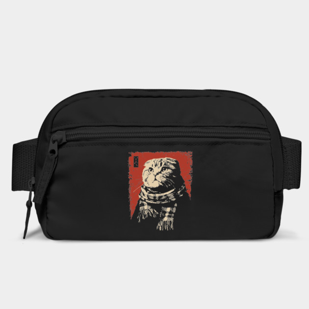 Dapper Scottish Fold Cat Gentleman with Scarf by TuncGK