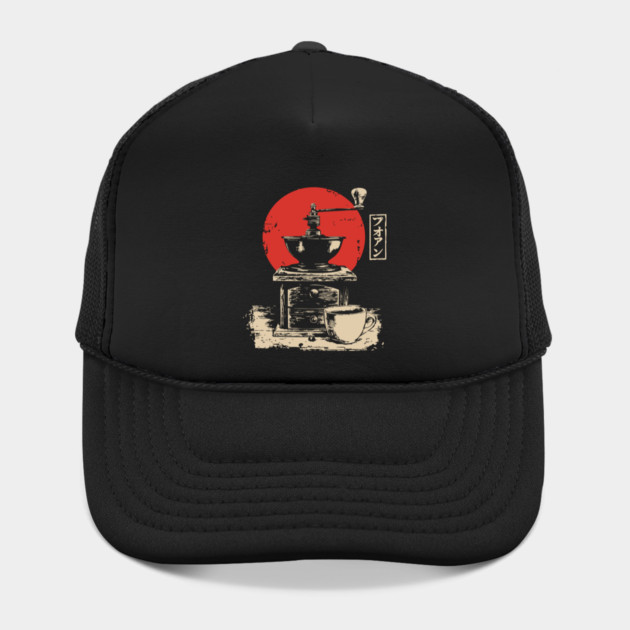 Vintage Coffee Grinder and Cup Japanese Art by TuncGK