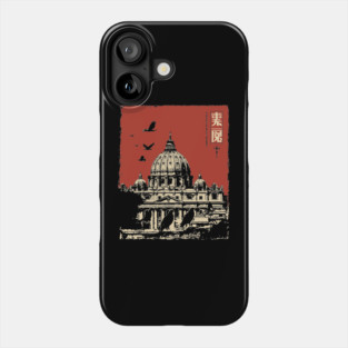 Vatican City St. Peter's Basilica Vintage Art Phone Case