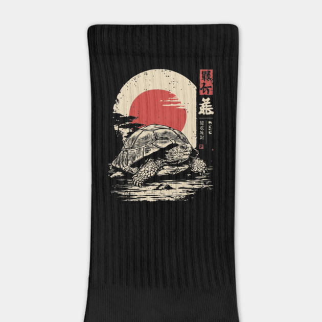 Wise Tortoise Vintage Japanese Ukiyo-e Art by TuncGK