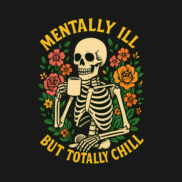Mentally Ill But Totally Chill by Fauzi's Store