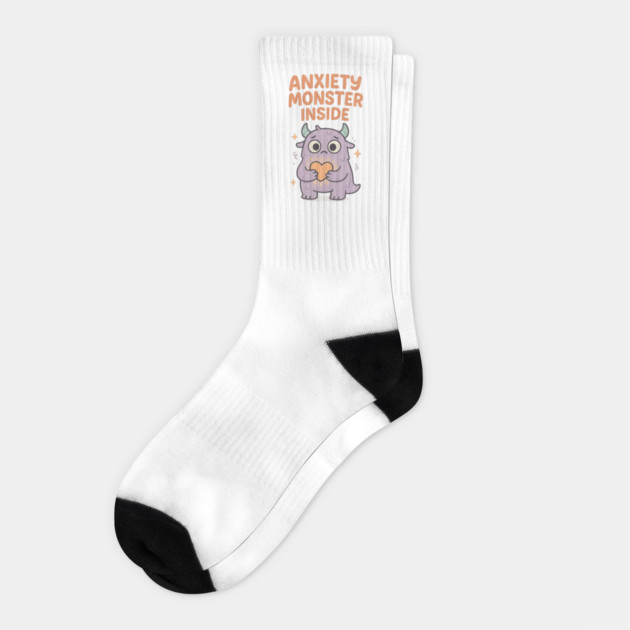Anxiety Monster Inside Socks by Fauzi's Store